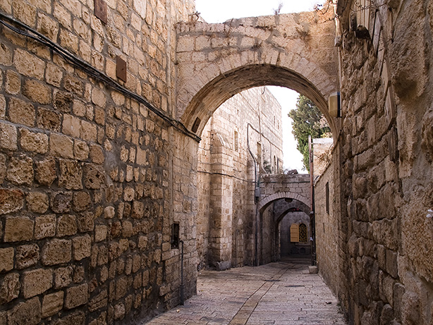 The Old City is filled with narrow alleys